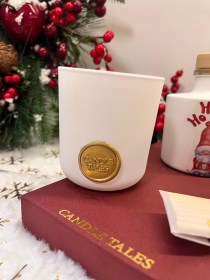 Xριστουγεννιάτικο minimal σετ κεριού με αρωματικό χώρου5